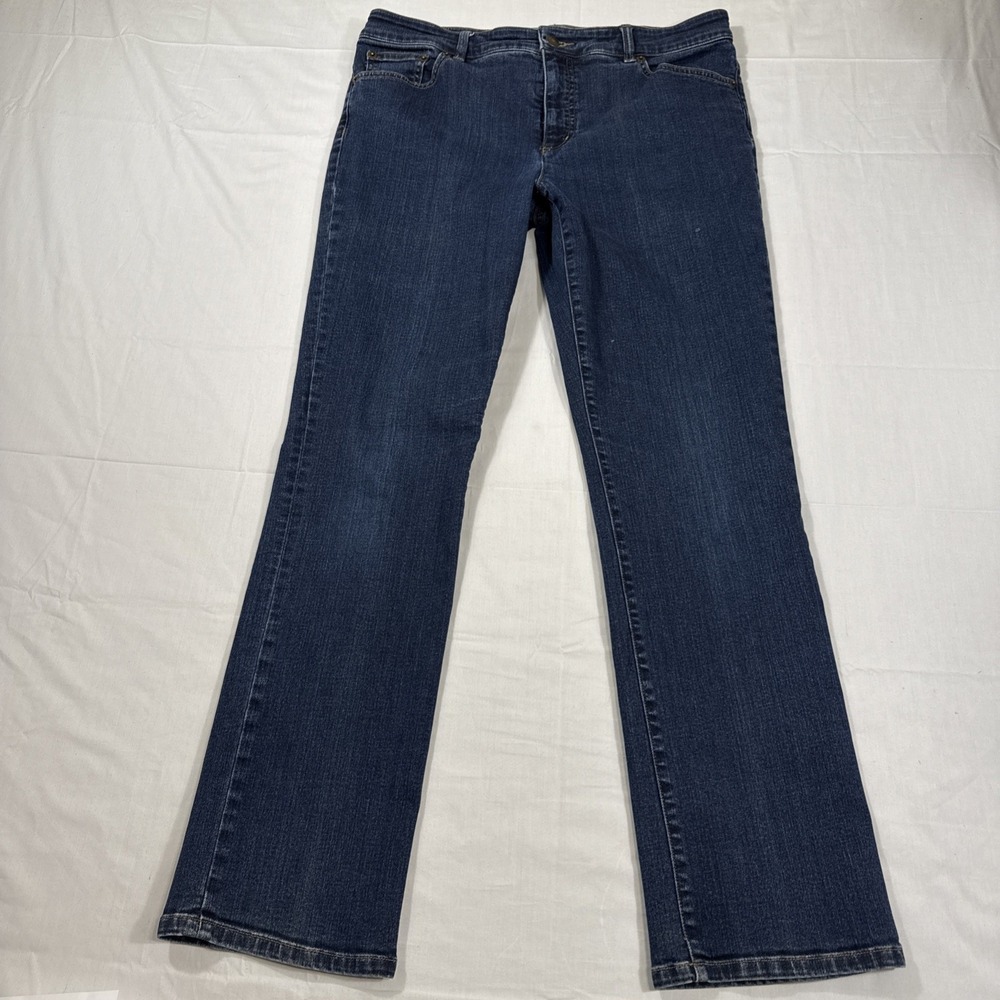 JEANS WOMENS 12 LRL Ralph Lauren Jeans‎ Co  Dark Wash Straight Leg Denim